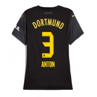 Borussia Dortmund Waldemar Anton #3 Gostujuci Dres za Ženska 2024-25 Kratak Rukav